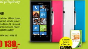 Nokia Lumia 800, tříměsíční členství XBox 360 Live Gold ZDARMA